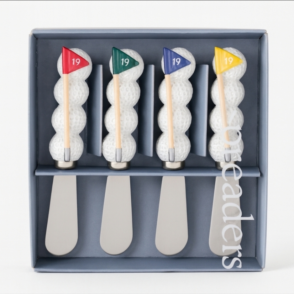Harbor East 19th Hole Spreader set 4 Stainless Steel Spread Knives NEW